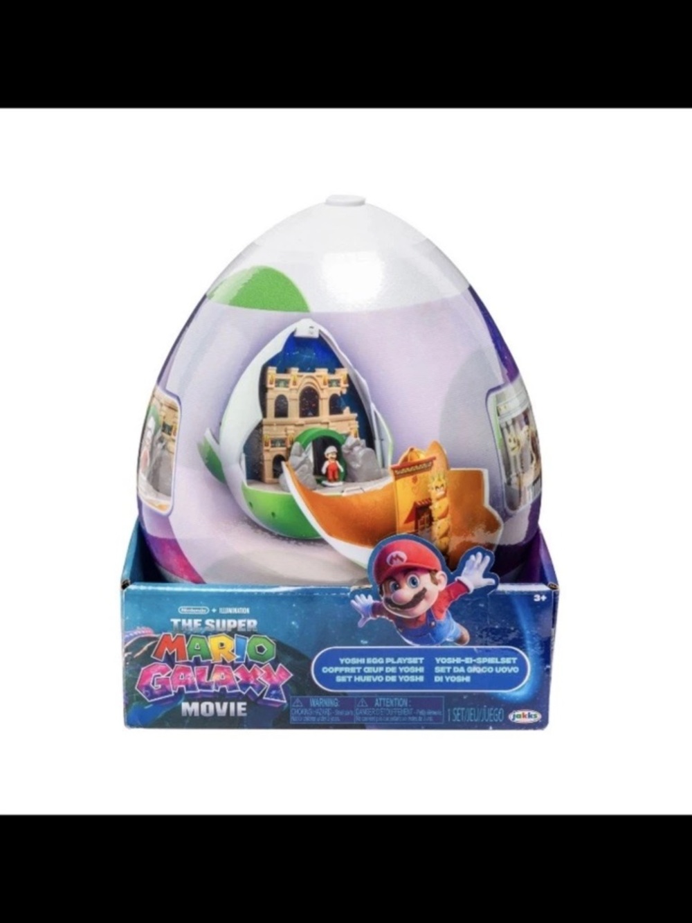 Nintendo Super Mario Galaxy Movie Yoshi Egg Playset - Purple, Green, White